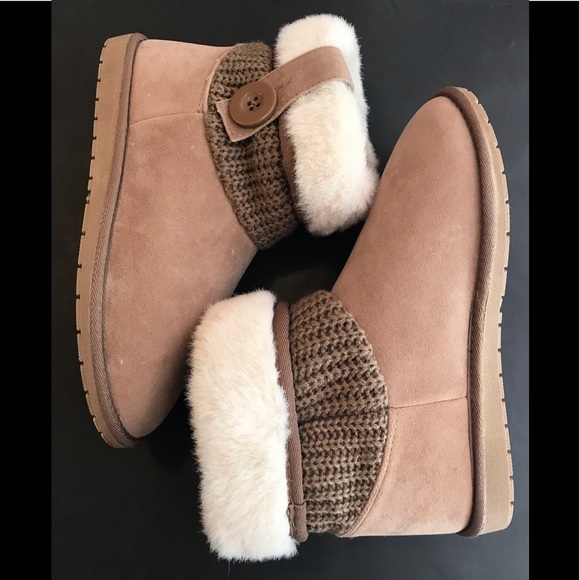 RAMPAGE PARVIN WOMEN’S BEIGE FAUX SUEDE - Picture 5 of 8